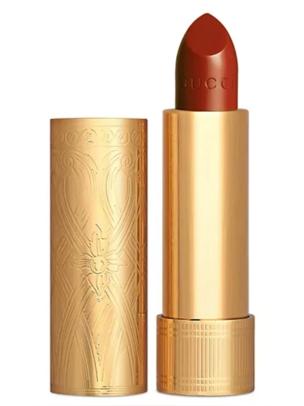 GUCCI Women NEW Rouge À Lèvres Satin Lipstick 505 Janet Rust Luxury